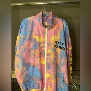Rue21/Rue+ Stay Weird TieDye Bomber Jacket Size 2x In Excellent Condition!